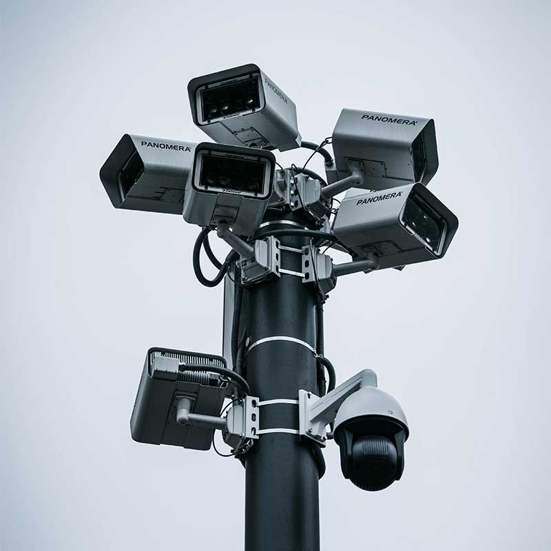 Avenue Lock & Safe technician working on a security system